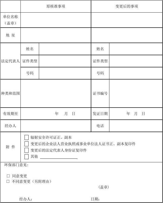 辐射安全许可 辐射安全许可